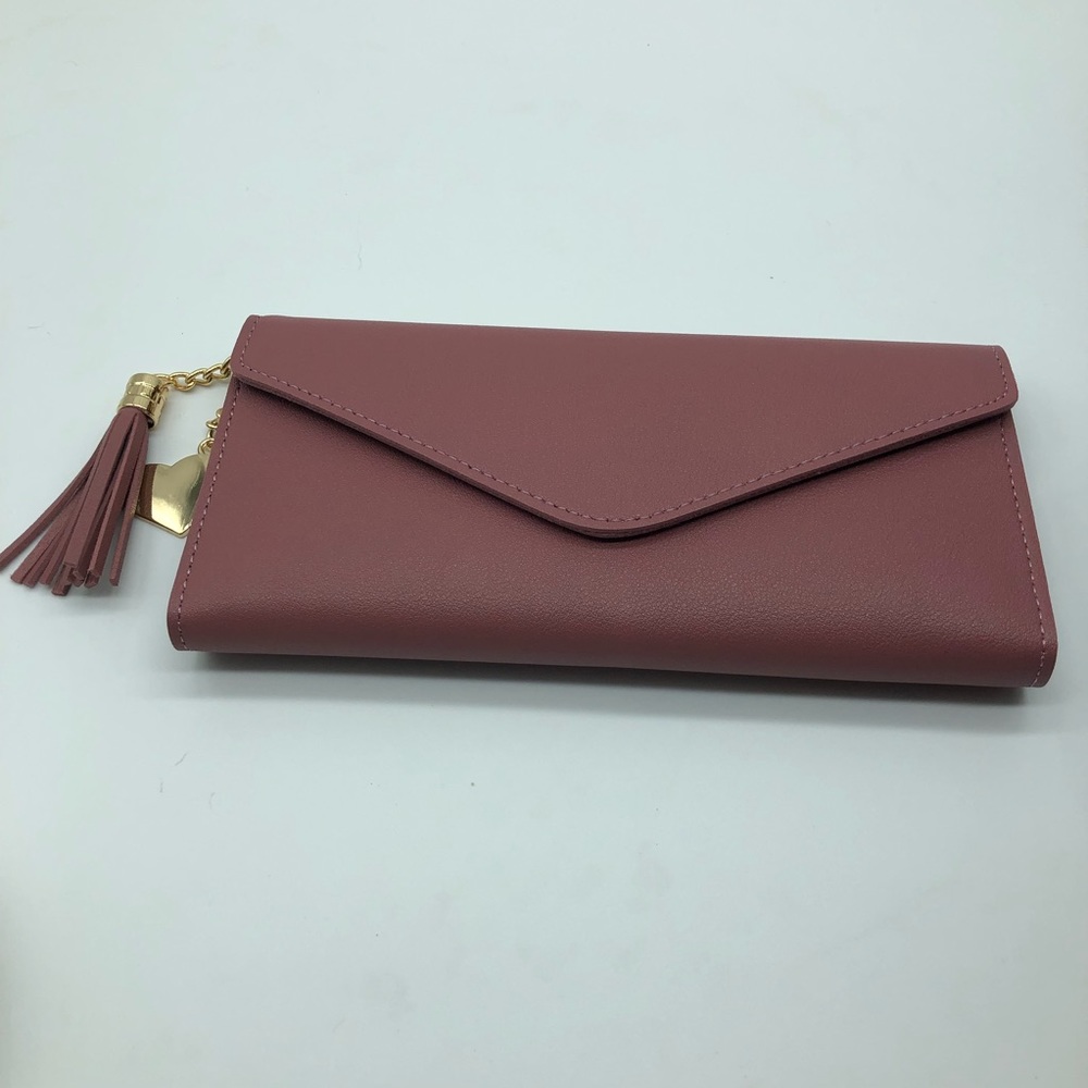 Blush pink wallet, new in pack